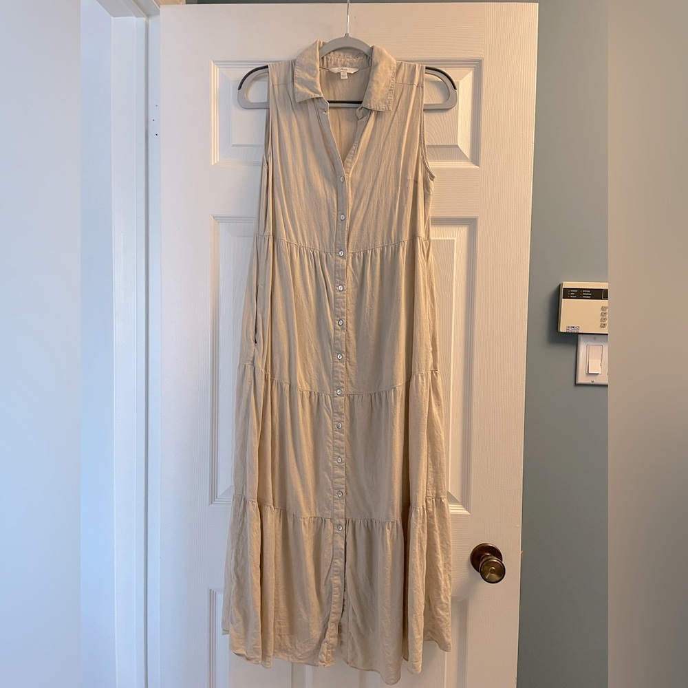 Linen Maternity/Nursing Dress